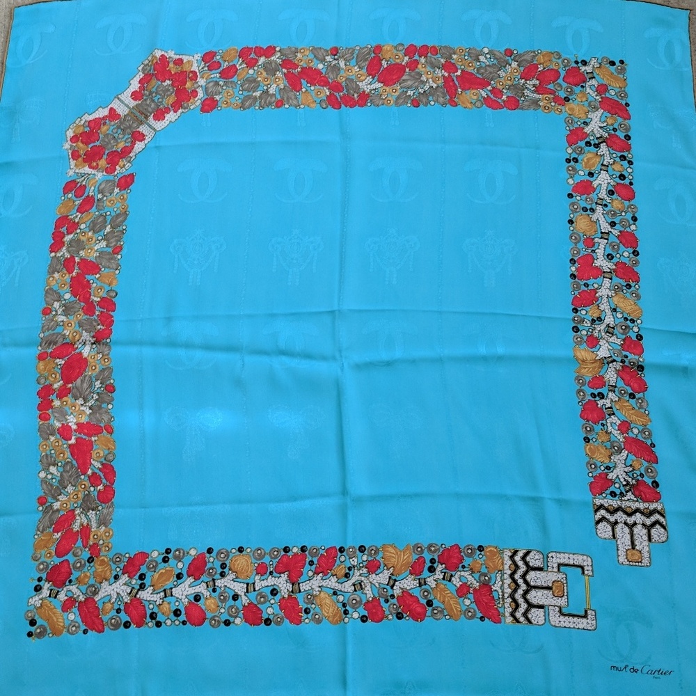 LAST CHANCE!! Heavy Cartier 100% silk scarf